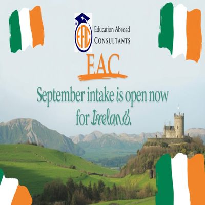 Ireland September Intake is open now